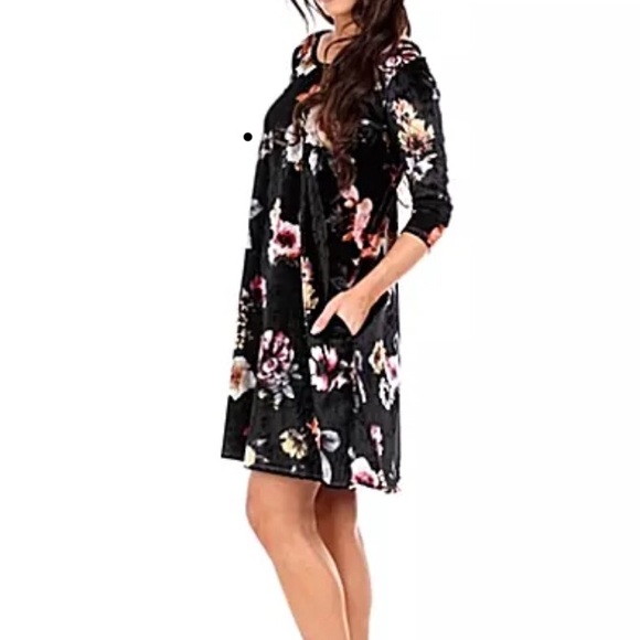 ❤️Rags & Couture Women's Floral Draped Dress